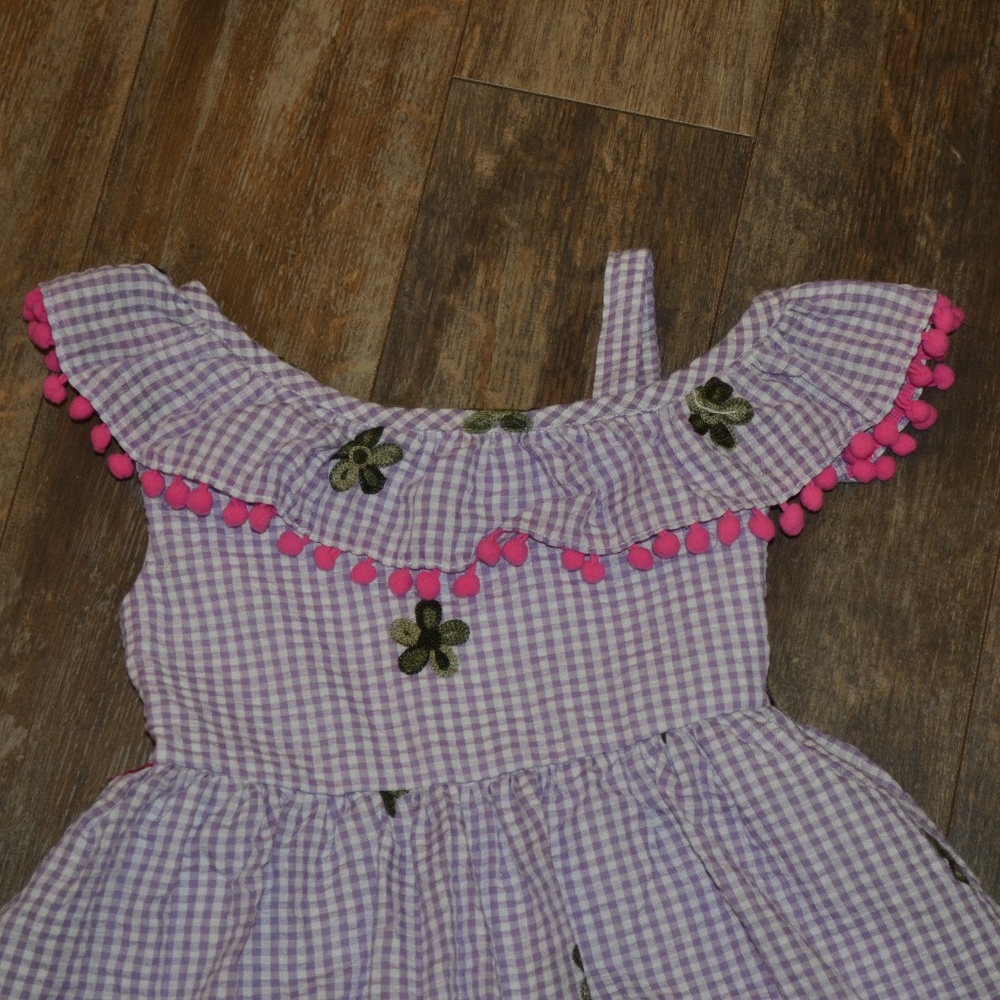 Rare Editions - Purple and White Checker Dress - Picture 3 of 7